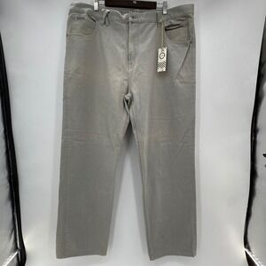 LRG Tektonic Mens 42 Grey Cotton Twill Pants L08217C47 Streetwear